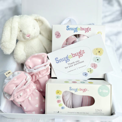 Snugabugz | Baby Girl Luxury Gift Box with Bunny Rabbit Plush