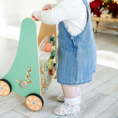 Floral Print - Baby Booties That Stay-On With Non-Slip Soles | Snugabugz